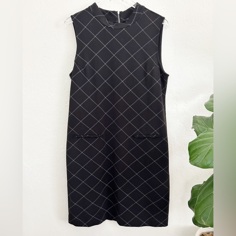 Sheragano Woman’s Black Shift Dress in Size 14